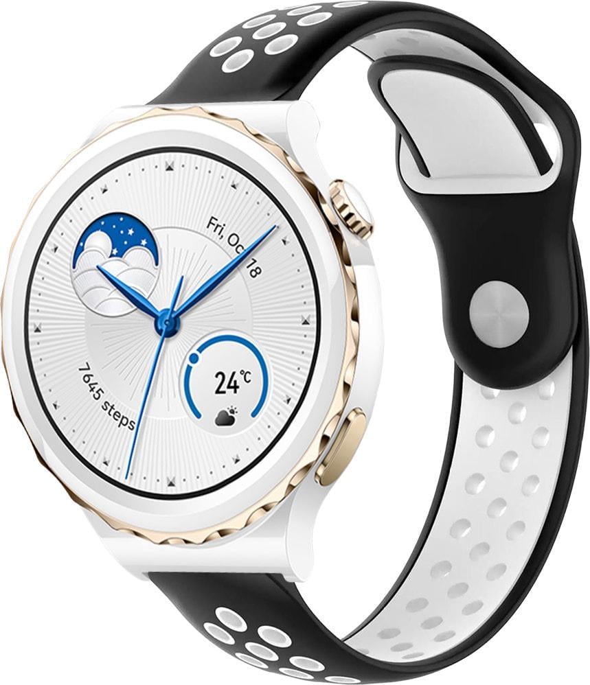 Ремінець Sport для Huawei Watch GT3 Pro 43 мм Black/White (38333-1E) Ремінець Sport для Huawei Watch GT3 Pro 43 мм Black/White (38333-1E)