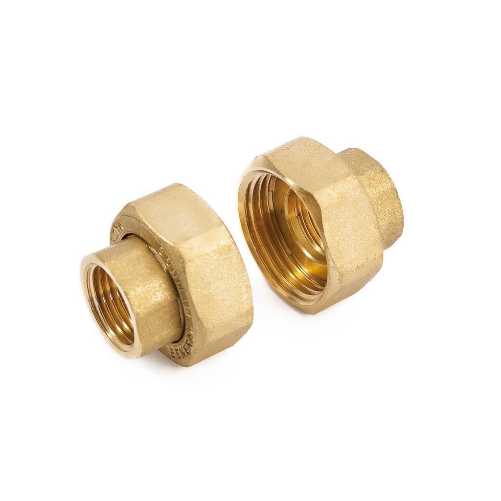 Комплект из двух патрубков с гайками General Fittings 1 1/4" х 2" латунь (2700.C7)
