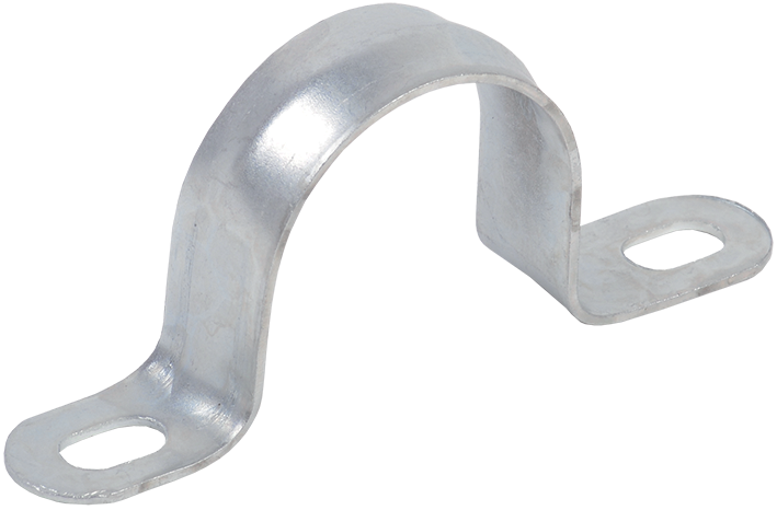 Скоба-держатель УЭК двухлапчатая оцинкованная Ø12-13 мм (CMAT11-12-100)