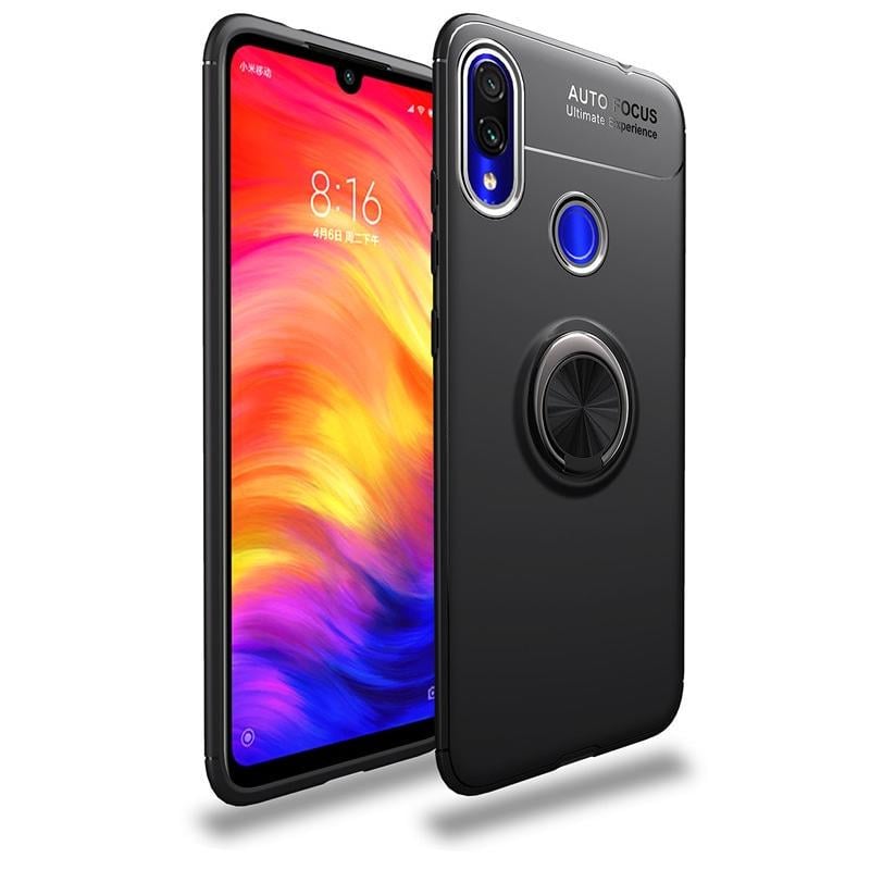 Чехол с кольцом Auto Focus для Xiaomi Redmi Note 7 Black (08922-2B)