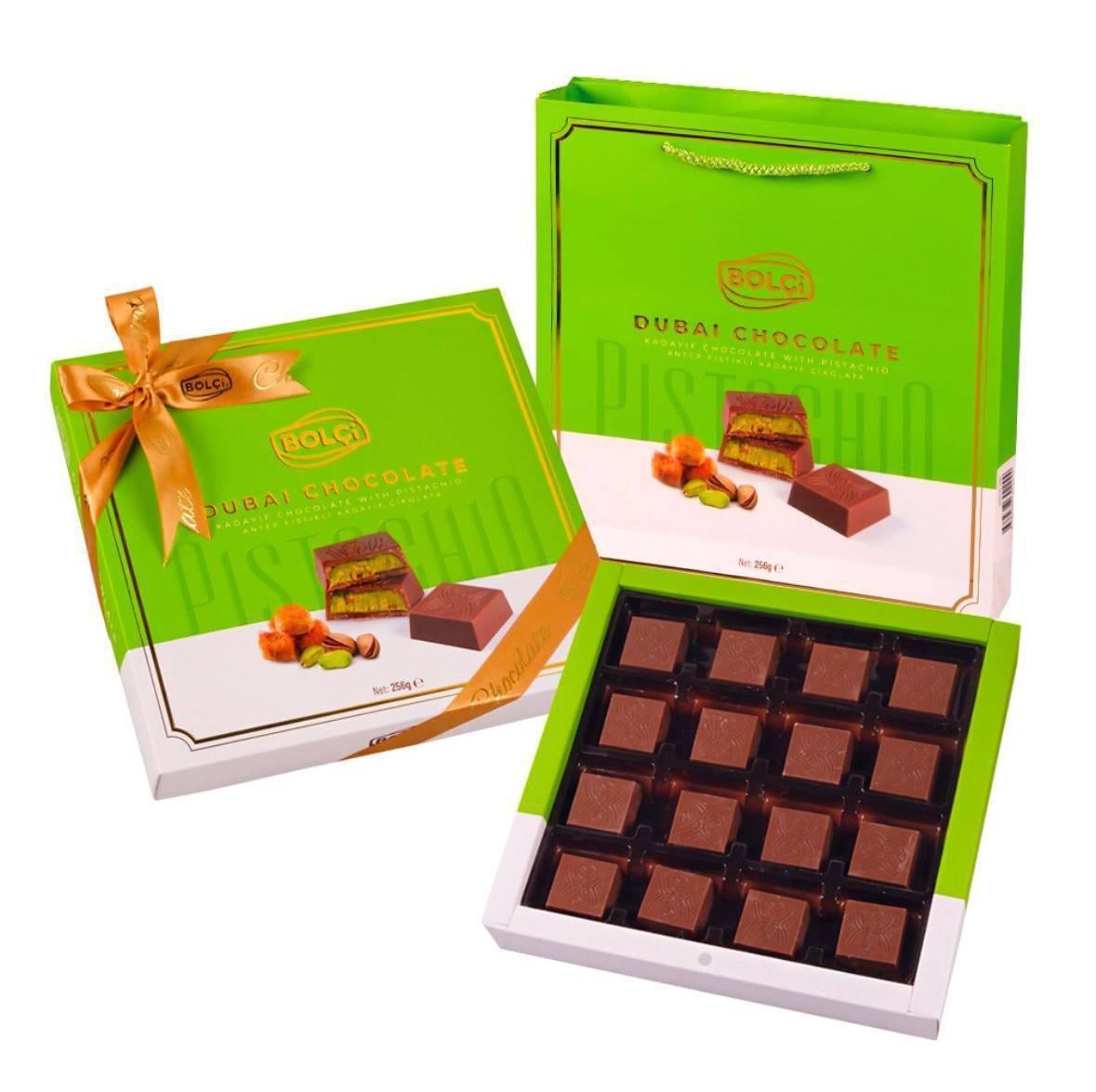 Шоколад дубайський у коробці Bolci Dubai Chocolate 256 г (2491385321)