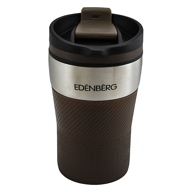 Термокружка Edenberg EB-639-Brown 350 мл Коричневий (8-6-4237684)