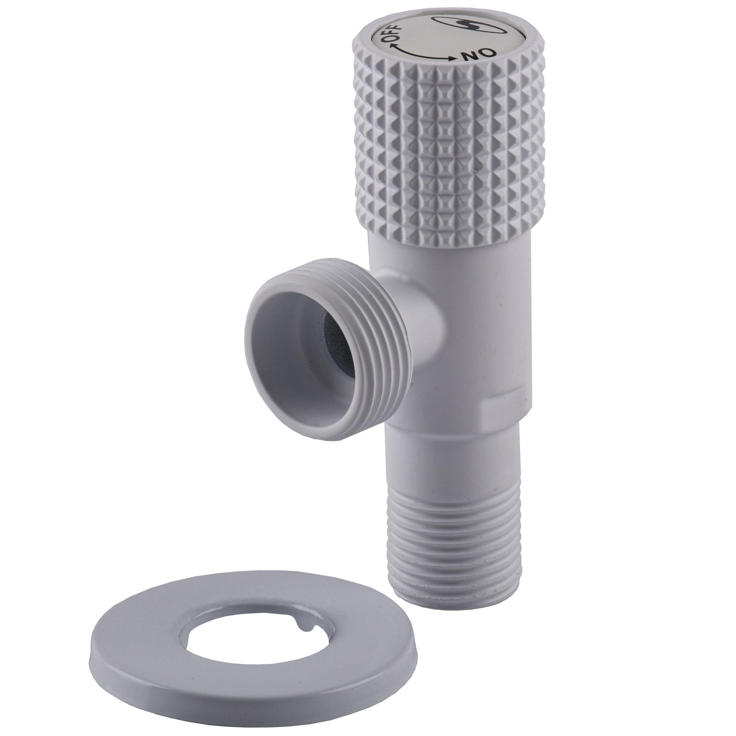 Кран угловой Solomon EXCLUSIVE керамика 1/2"х3/4" 989 WW 1 шт. White/White (000028993)
