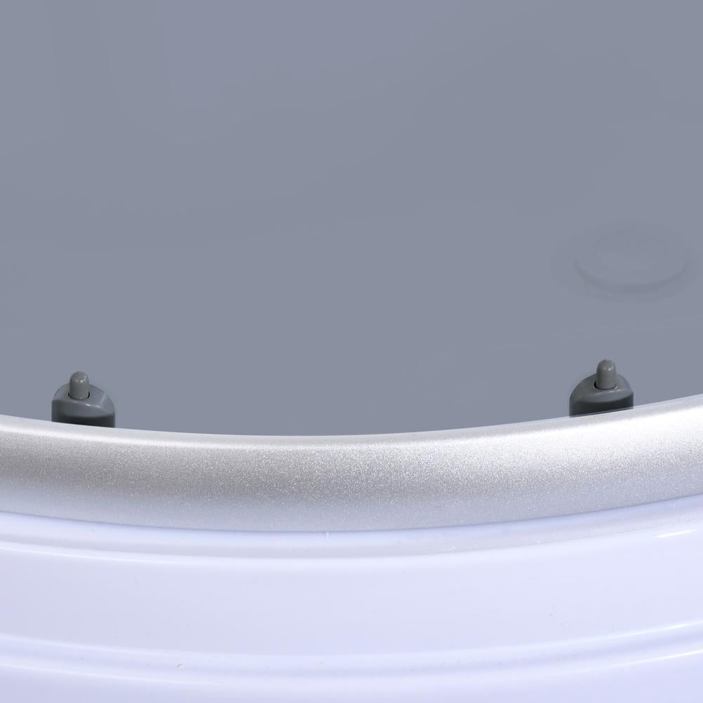 Душова кабіна MIXXUS PLAIN SCT01-90x90x195-GR напівкругла/з підонном/скло 4 мм 90x90 см Сатин (OL-MI6895) - фото 6