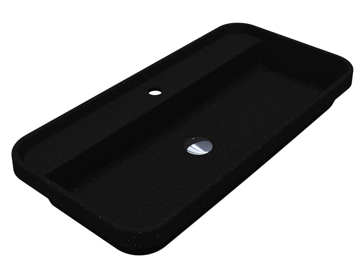 Умивальник Miraggio OCEAN 800 MIRASTONE Black Shine (18310)