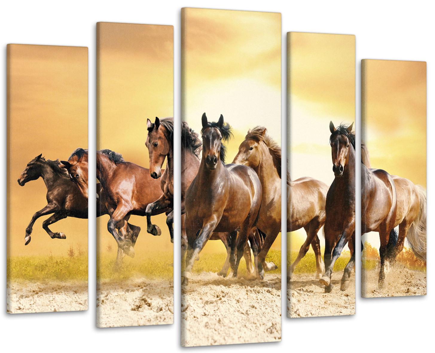 Картина модульна Коні 90х132 см (Art-477_5)