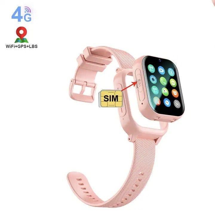 Смарт-часы детские Lemfo K26 с GPS видеозвонком/прослушиванием/камерой и 2 дополнительными корпусами Розовый (26389423) - фото 10