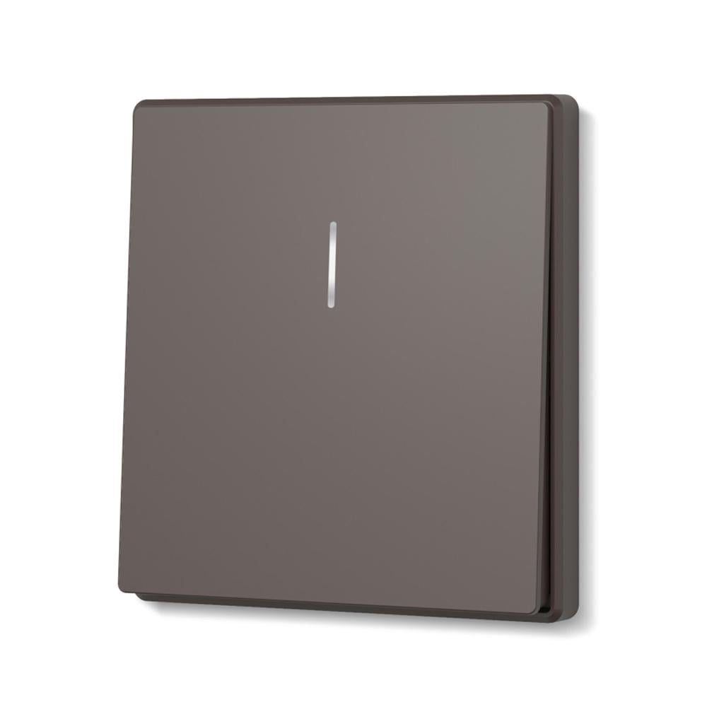 Выключатель одноклавишный Video Nota с подсветкой Мокко (31578522)