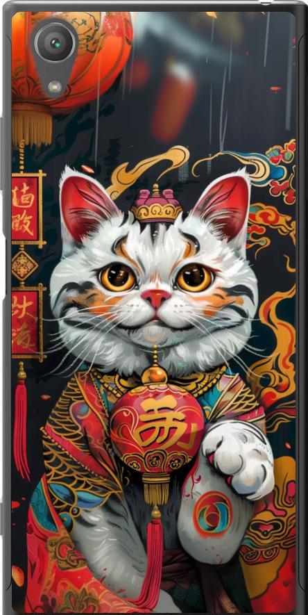 Чехол на Sony Xperia XA1 Plus G3412 China Cat v2 (6135u-1129-42517) Чехол на Sony Xperia XA1 Plus G3412 China Cat v2 (6135u-1129-42517)