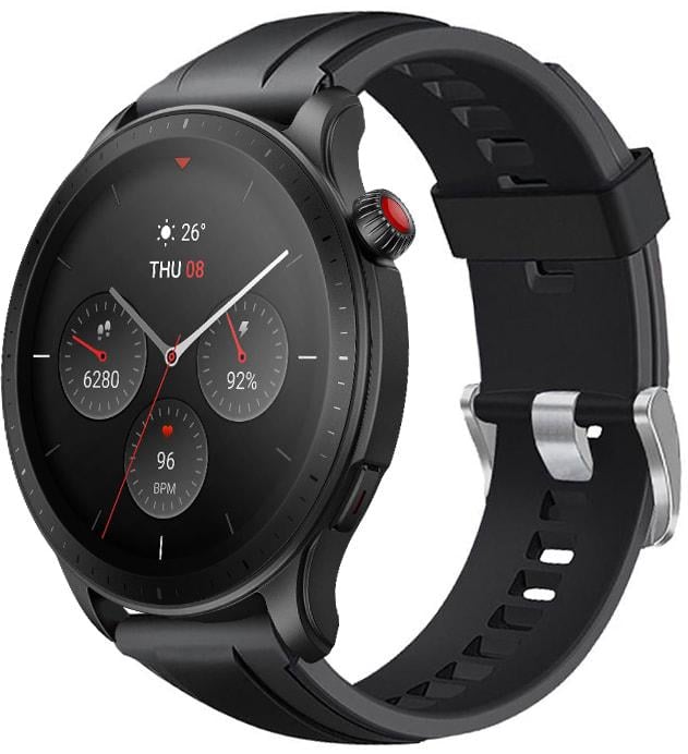 Ремешок Coholl для Amazfit GTR 4 22 мм Black (31094-2B)