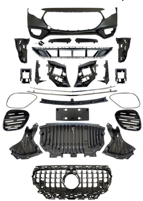 Бампер передній AMG GBT для Mercedes E-сlass W214 2023- рр. пластик під фарбування (27670430)