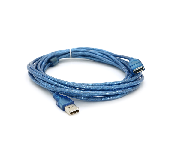 Подовжувач Voltronic USB 2.0 AM/AF 5 м 1 ферит Blue (9a4635c5)
