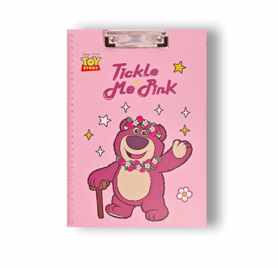 Кліпборд-планшет із зажимом та лінійкою 30 см A4 Лотсо Toy Story пластик 31х22 см Рожевий (0540)