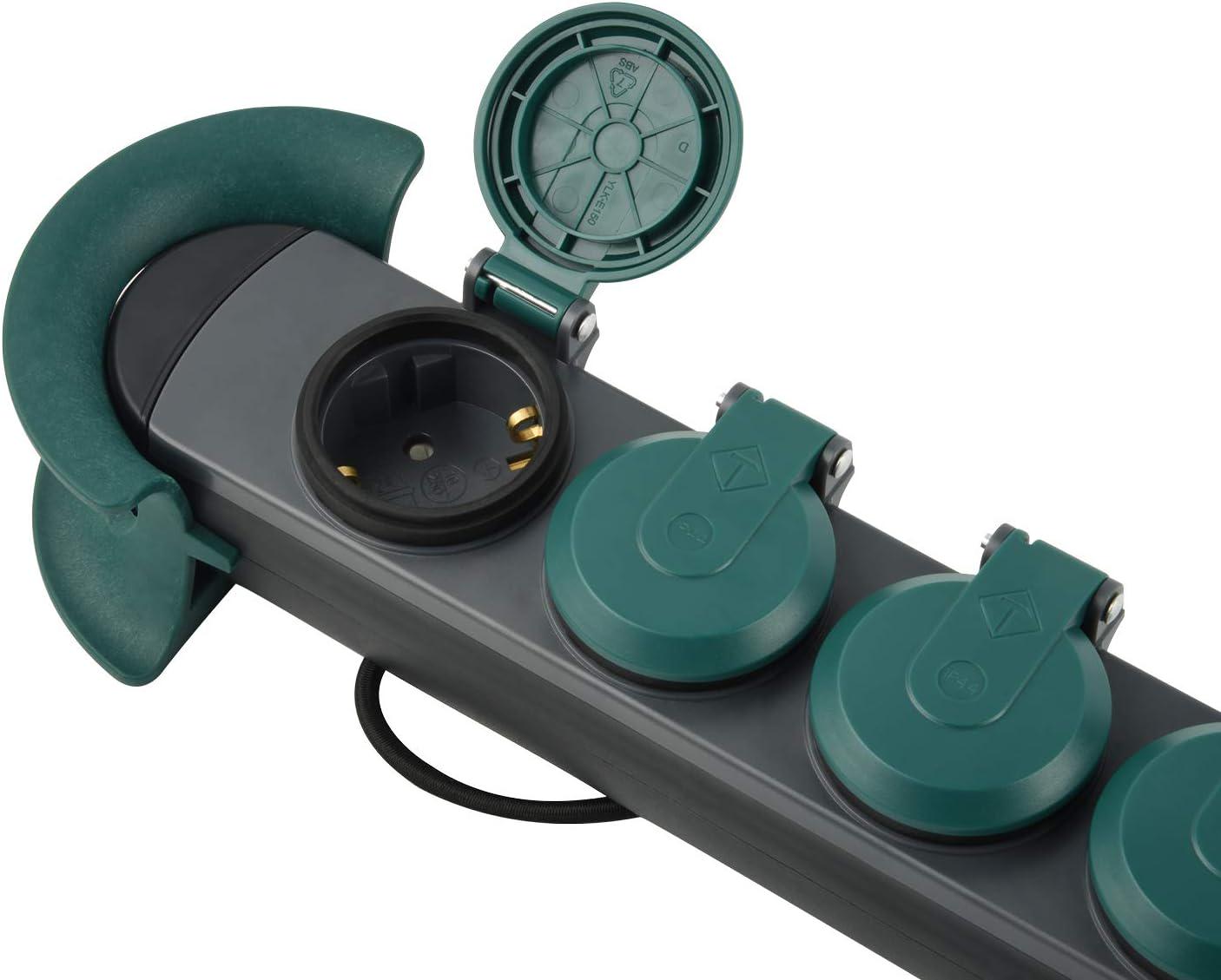 Удлинитель Electraline 4 розетки 10 м 3х1,5 мм² с кнопкой IP44 - фото 3