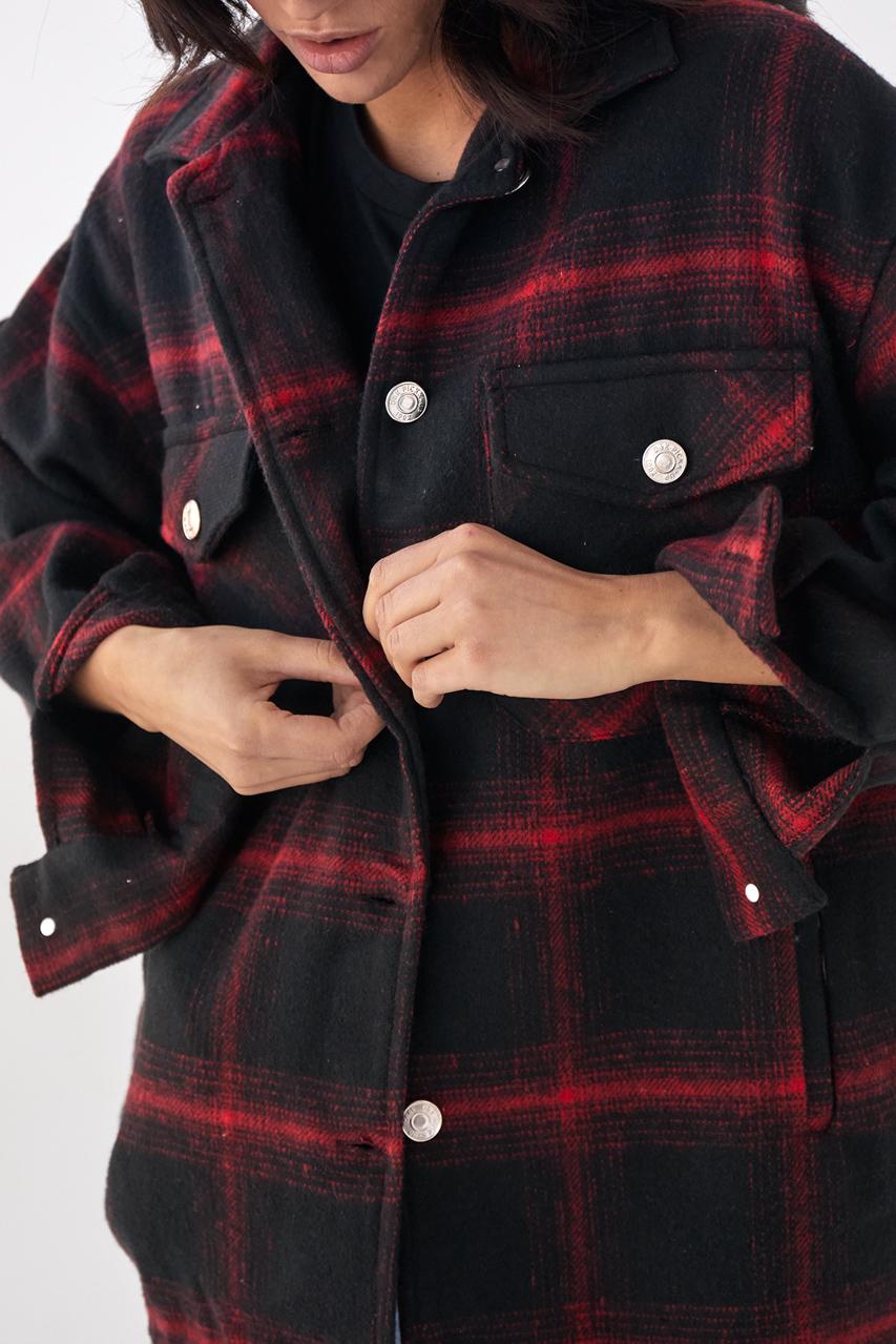 Сорочка жіноча тепла Pickk-upp S Червоний (9498790) - фото 4 Сорочка жіноча тепла Pickk-upp S Червоний (9498790) - фото 4