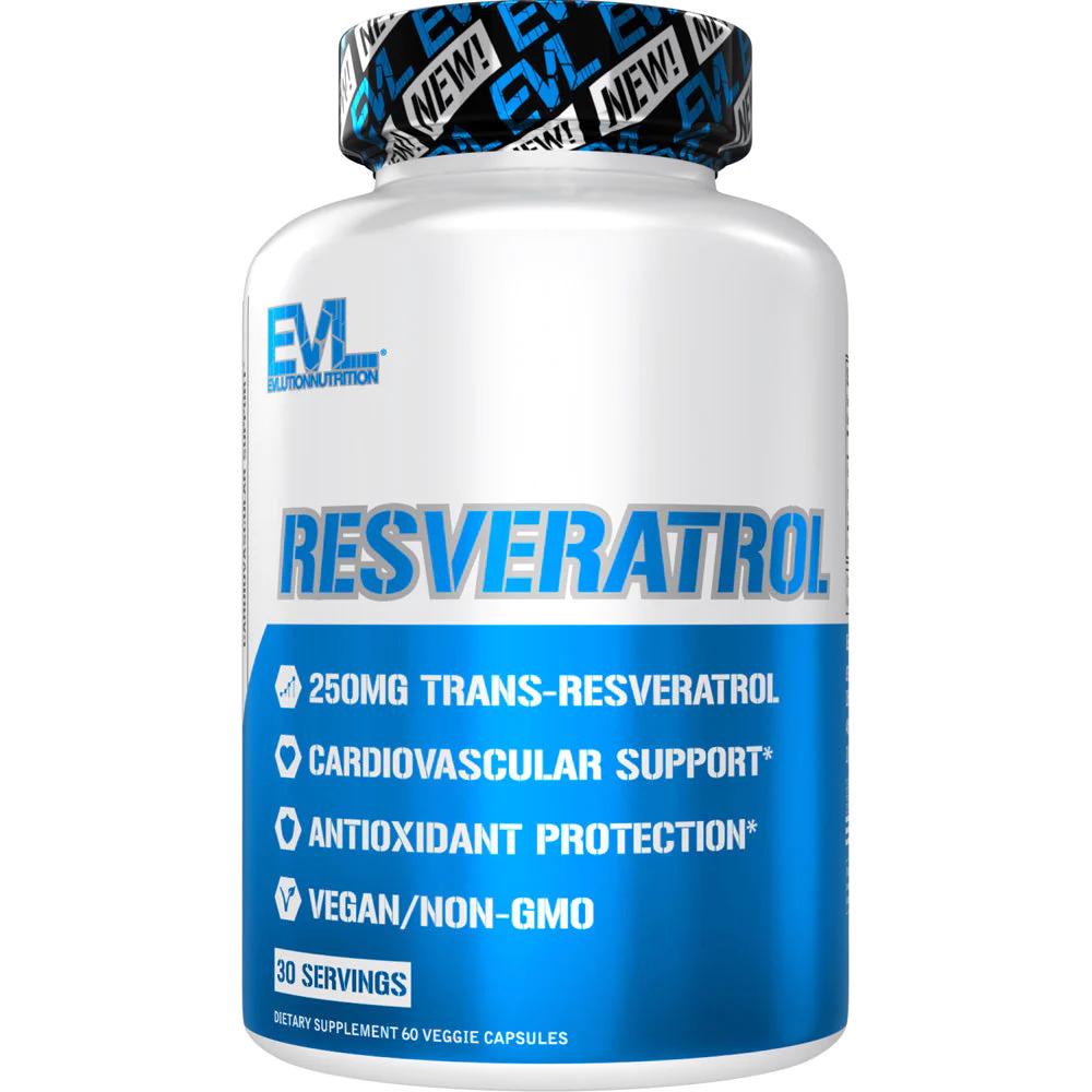 Ресвератрол Evlution Nutrition Resveratrol 250 mg 60 Veggie капсул