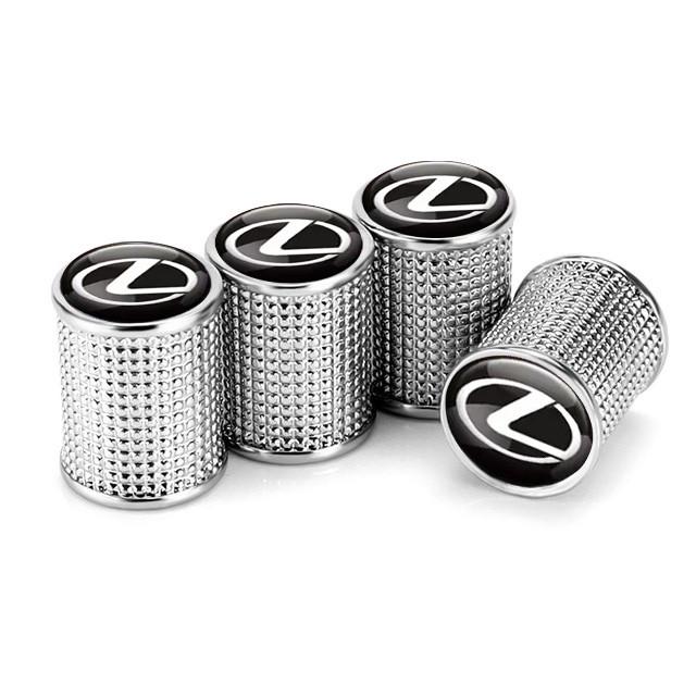 Набір захисних ковпачків на ніпель SUNROZ Caps Лексус Lux Silver Metal Lexus 4 шт.
