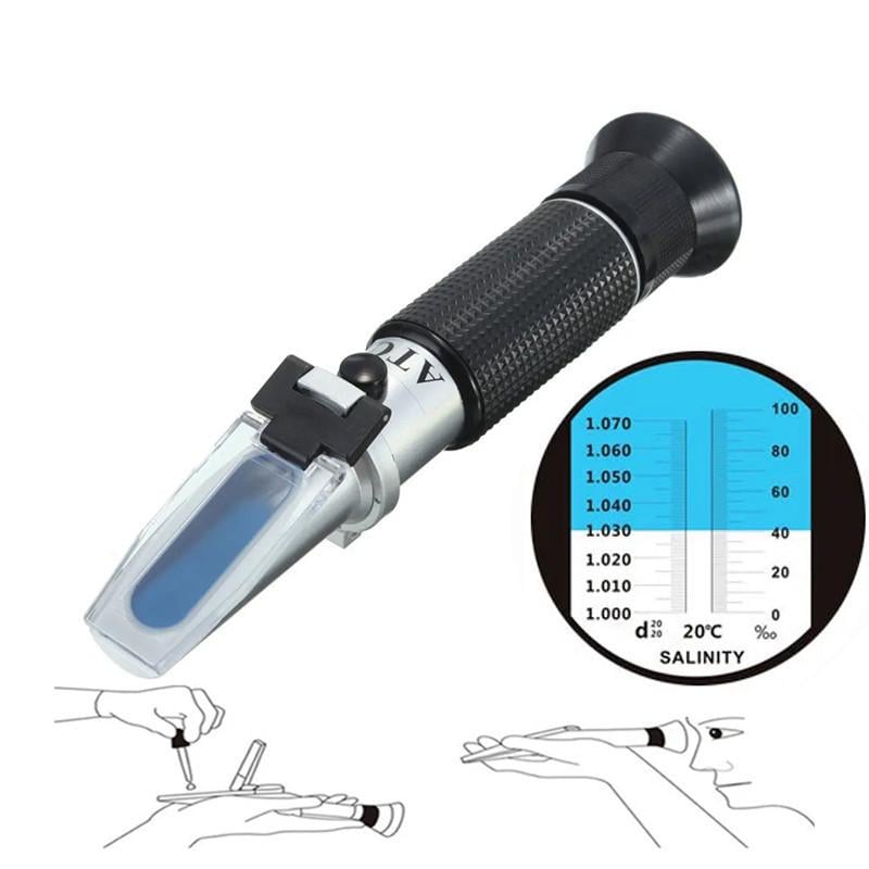 Рефрактометр RZ 118 для вимірювання рівня солі з пластиковим чохлом - фото 4 Рефрактометр RZ 118 для вимірювання рівня солі з пластиковим чохлом - фото 4