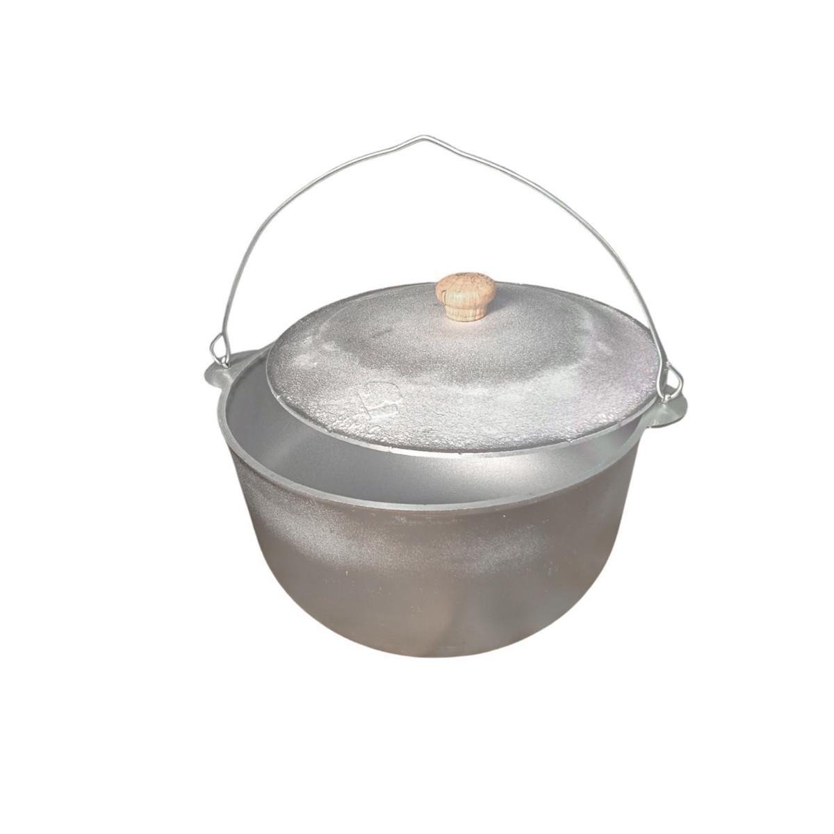 Казан туристичний алюмінієвий з кришкою 6 л ø 28 см - фото 1 Казан туристичний алюмінієвий з кришкою 6 л ø 28 см - фото 1