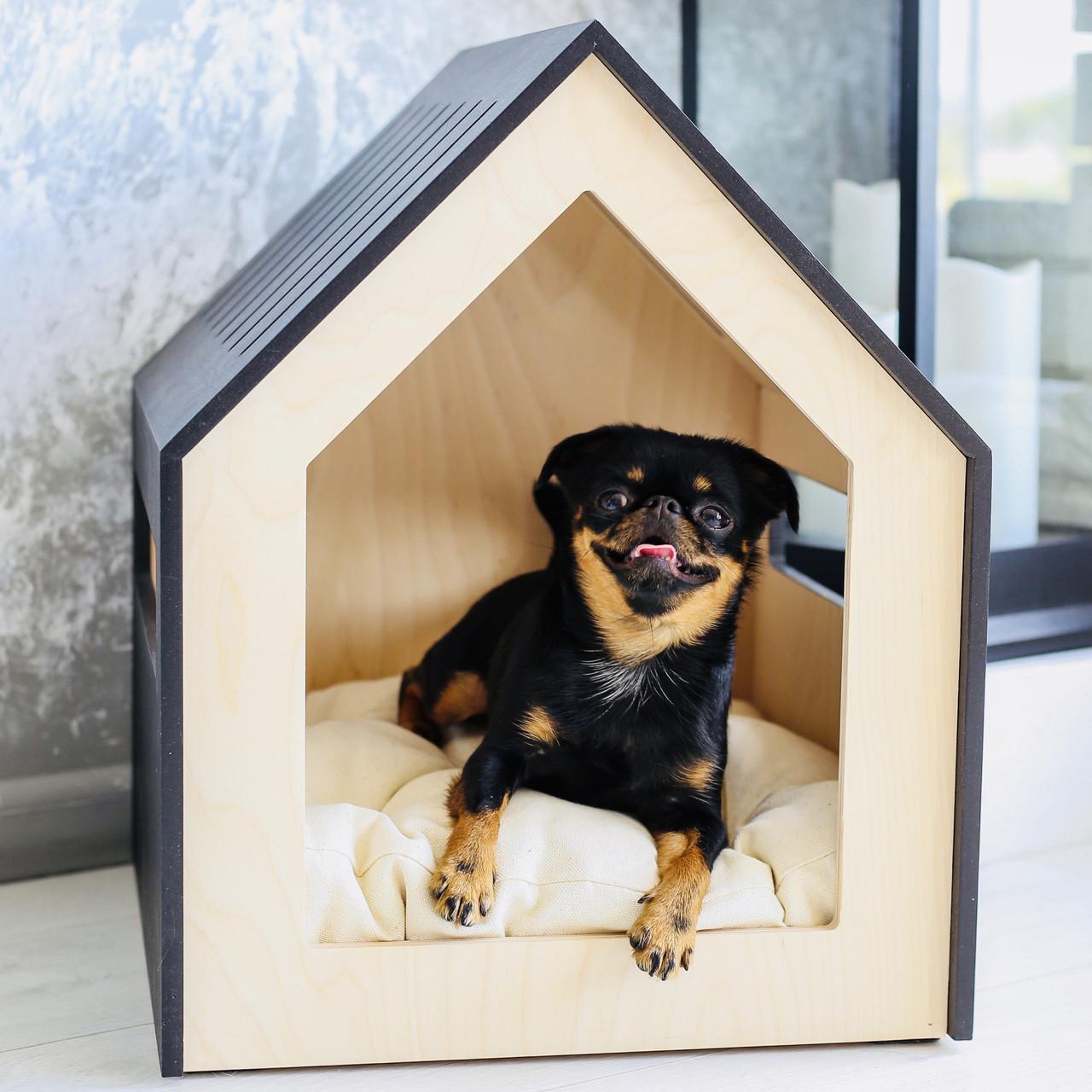 Будка для собаки из дерева Аргос Венге/Бланже (БДК-00221201) - фото 2