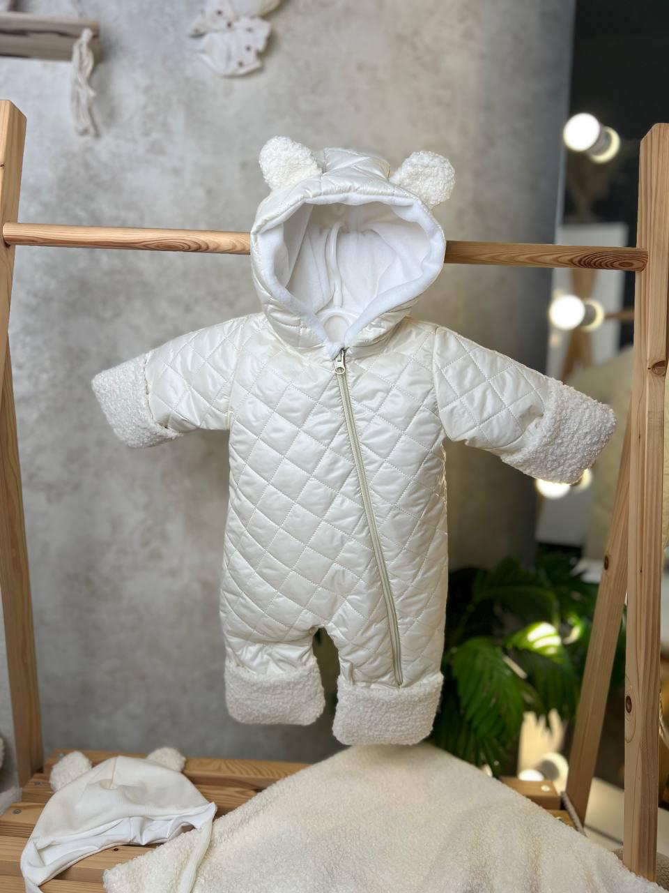 Дитячий демісезонний комбінезон Polar Teddy 62-68 см Молочний (32110938)