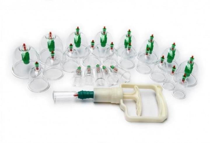 Массажные вакуумные банки для домашней терапии Pull out a vacuum apparatus 24 шт.
