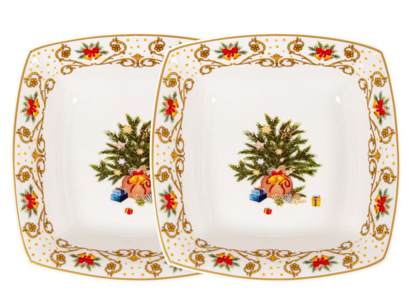 Набор блюд Modern classic фарфоровых праздничных фарфоровых 2 шт. 16x4,5 см (985-170)