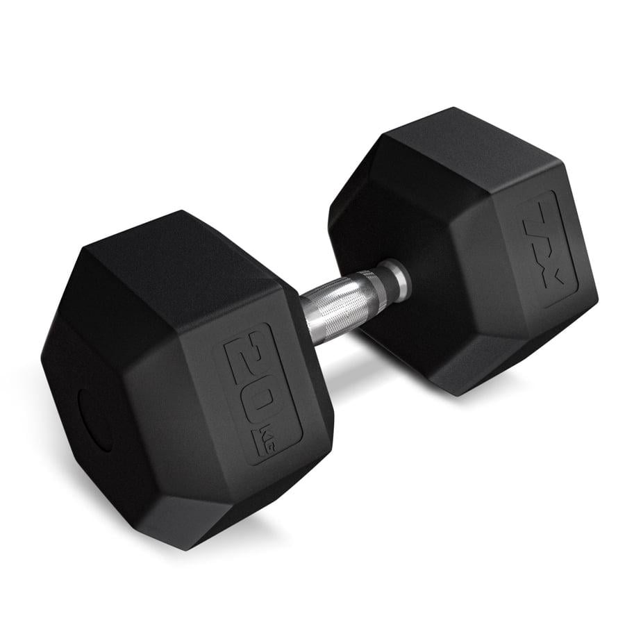 Гантеля шестигранная прорезиненная TREX Sport TX-200RD 20 кг (5193)