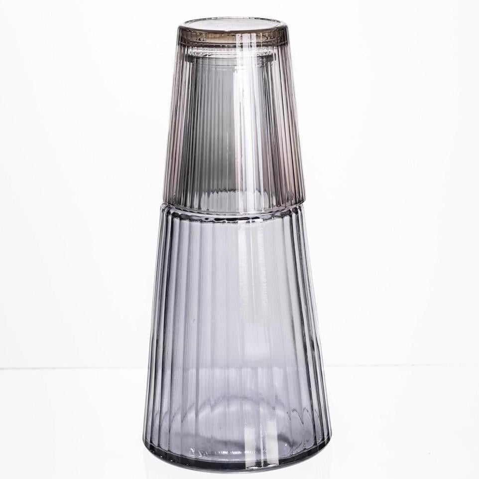 Графин со стаканом-крышкой 800/250 мл рифленый (HP-19-TH-3)