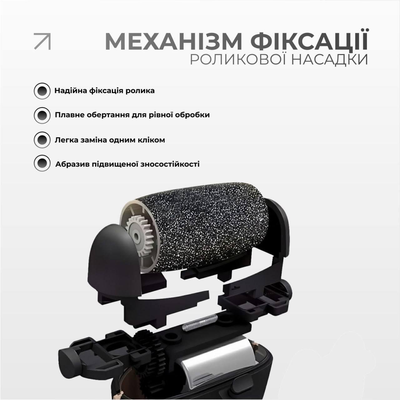 Пемза электрическая для пяток EasyFit с набором 10 пр., 3 насадки. - фото 7 Пемза электрическая для пяток EasyFit с набором 10 пр., 3 насадки. - фото 7