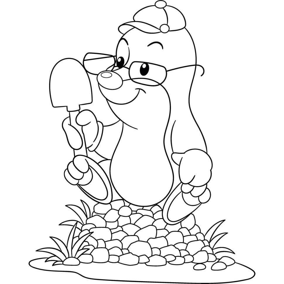 Розпис по полотну ART CRAFT Кріт 15116-AC 25х30 см (RLT44133)