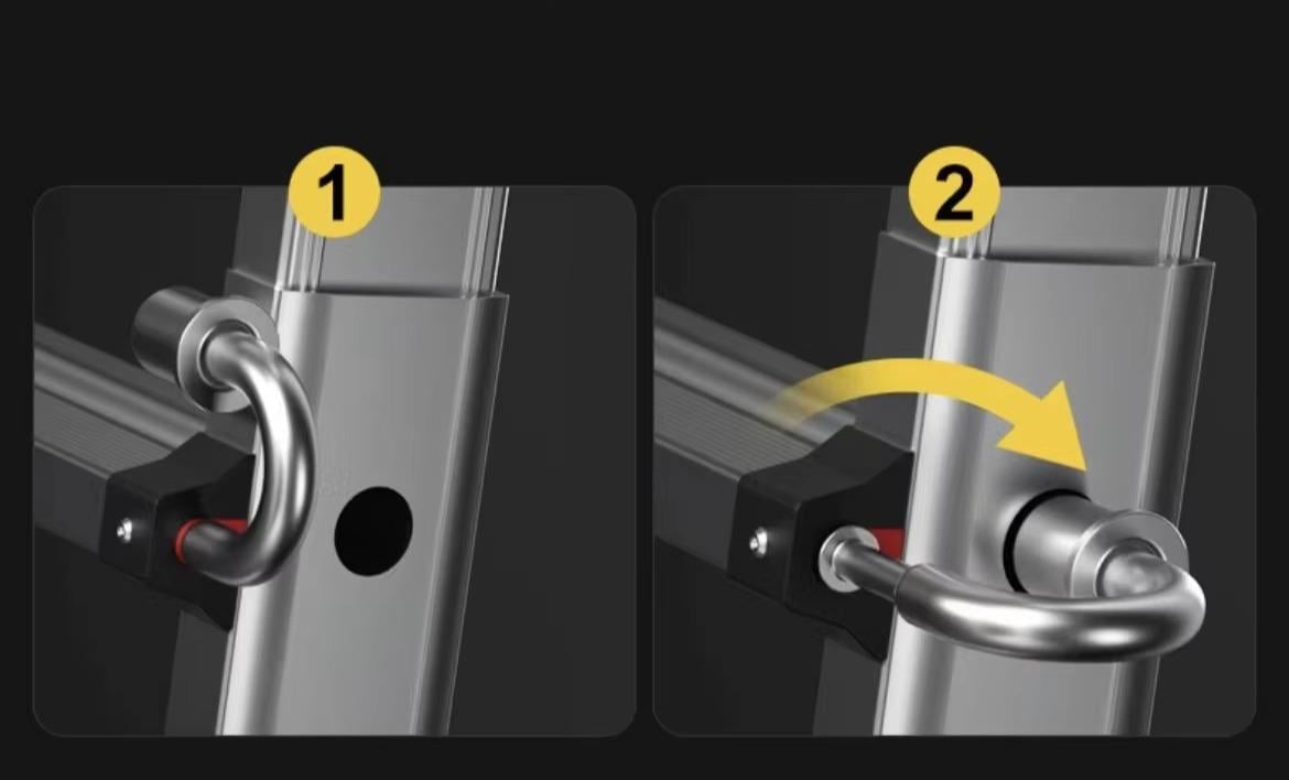 Драбина професійна багатофункціональна 7 сходинок з колесами - фото 3 Драбина професійна багатофункціональна 7 сходинок з колесами - фото 3