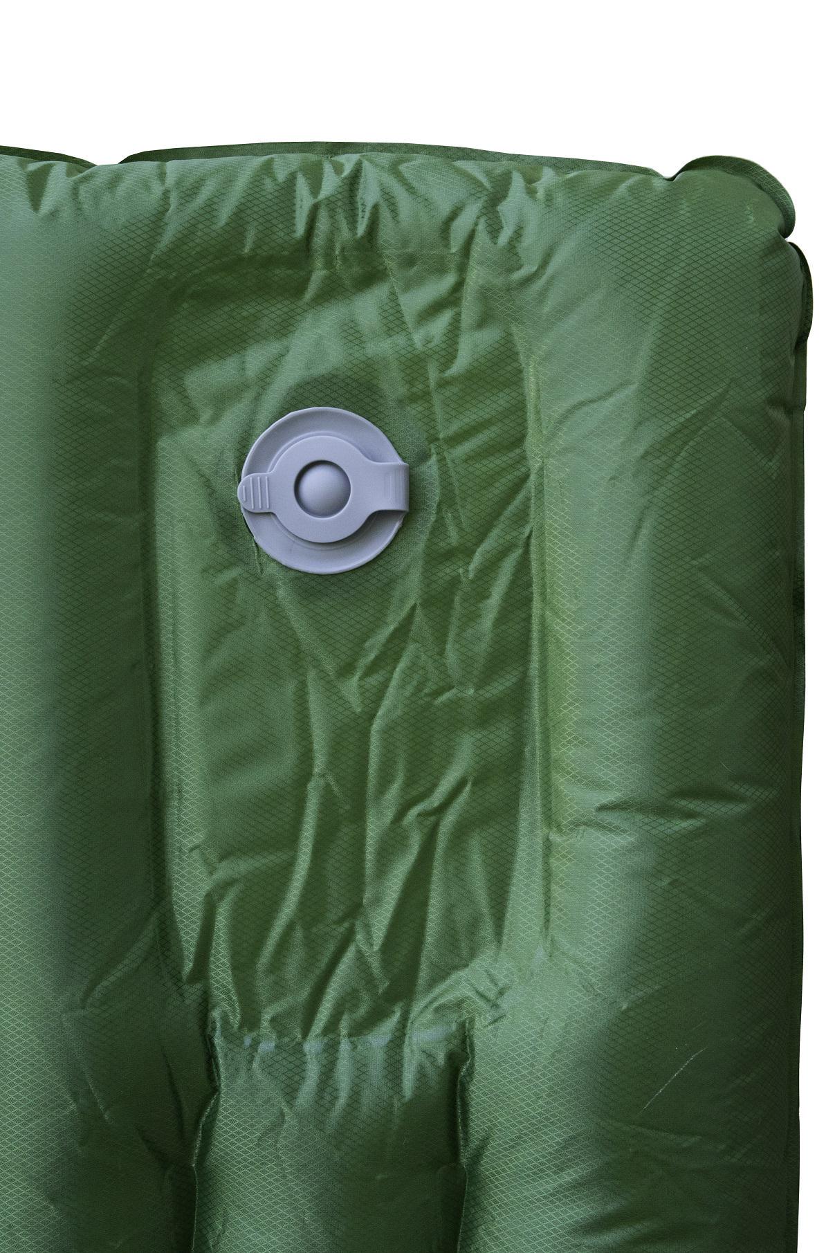 Коврик надувной Tramp Air Lite 194х64х10 см Nylon 40D c TPU Green - фото 2