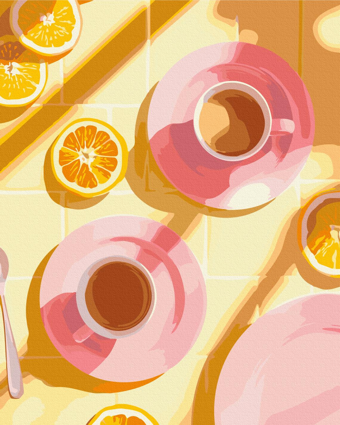 Картина за номерами Brushme Кава з присмаком літа 40x50 см (BS54308) Картина за номерами Brushme Кава з присмаком літа 40x50 см (BS54308)