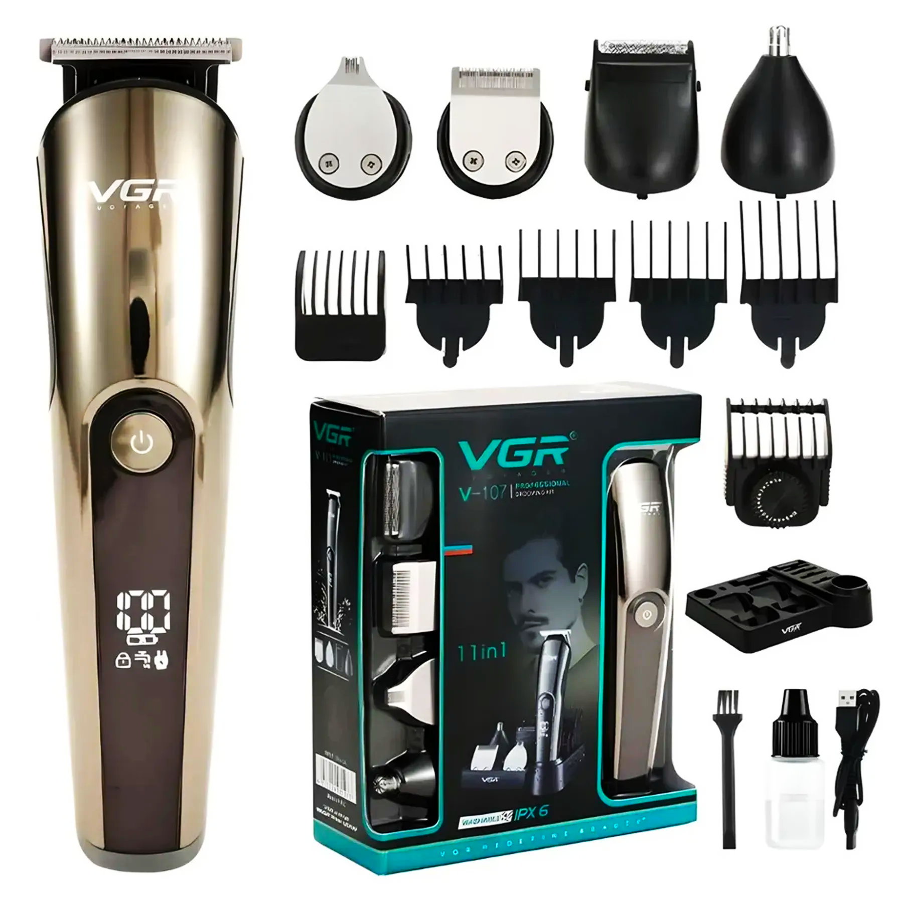 Машинка для стрижки VGR V-107 акумуляторна (30473514)