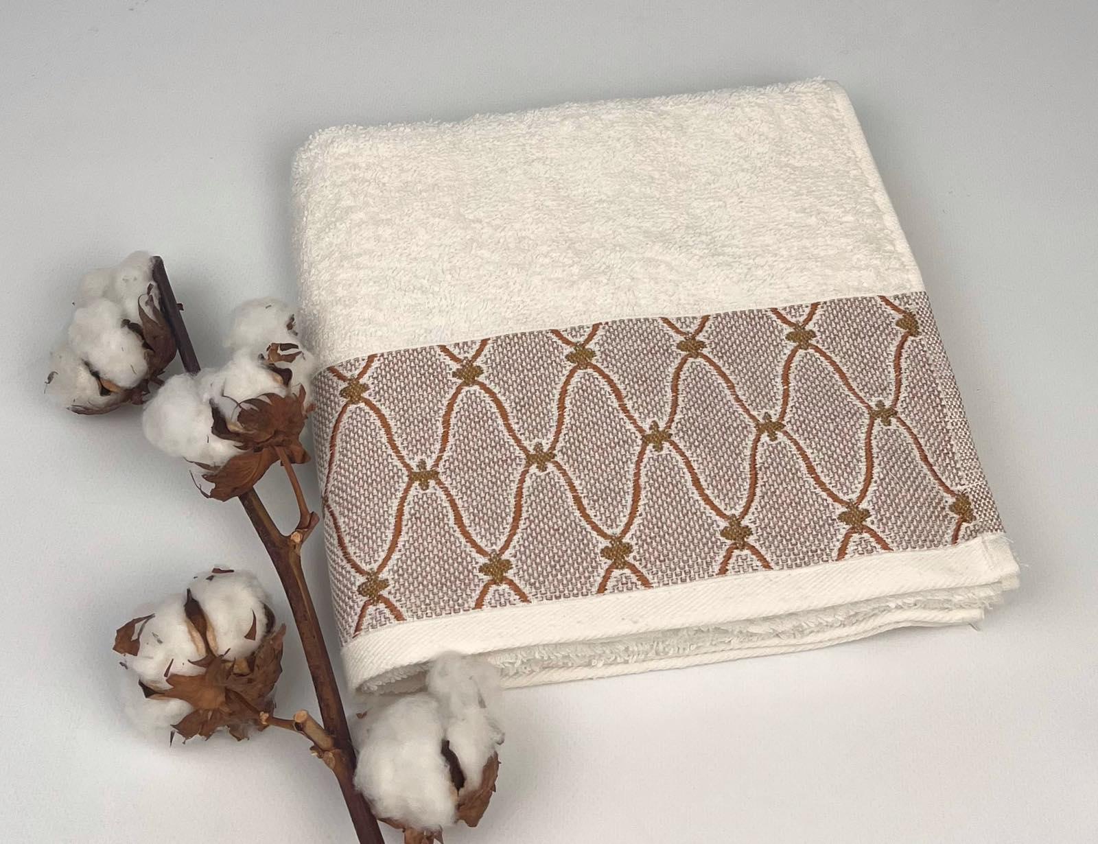 Рушник Altinbasak Pera Wendy 50x90 см Молочний (CN28458) - фото 1