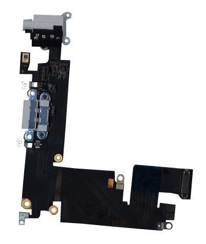 Шлейф роз'єму живлення з аудіороз'ємом для Apple iPhone 6 Plus Сірий