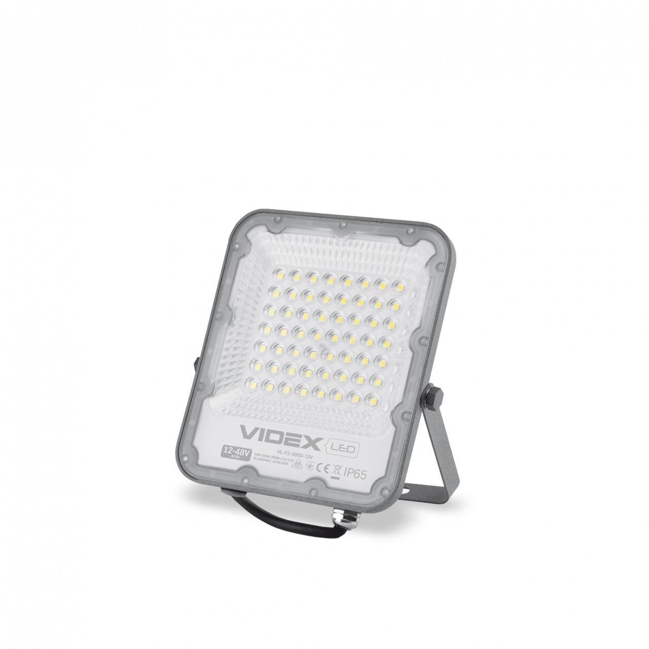 Прожектор Led Premium Videx VL-F2-305G-12V 30W 5000K AC/DC12-48V