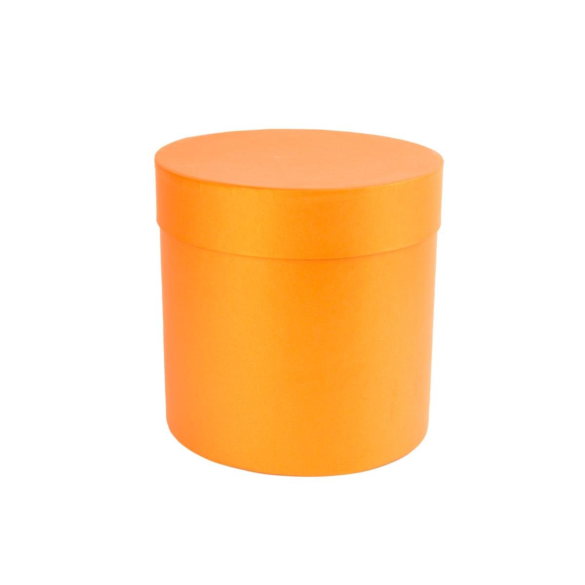 Коробка Perfectbox цилиндрическая перламутровая 16х15х15 см Оранжевый (1516в15) - фото 1 Коробка Perfectbox цилиндрическая перламутровая 16х15х15 см Оранжевый (1516в15) - фото 1