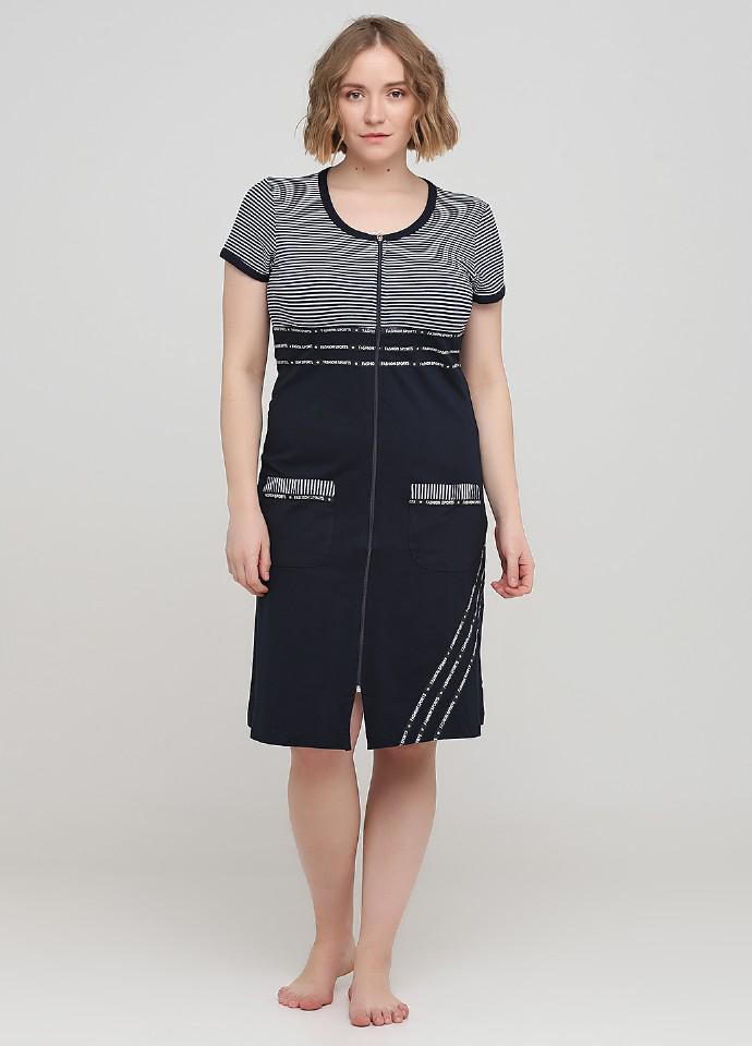 Халат Wild Love L темно-Синий (81937)