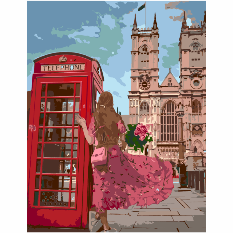 Картина по номерам Rosa В ожидании свидания 35х45 см (Az-258584)