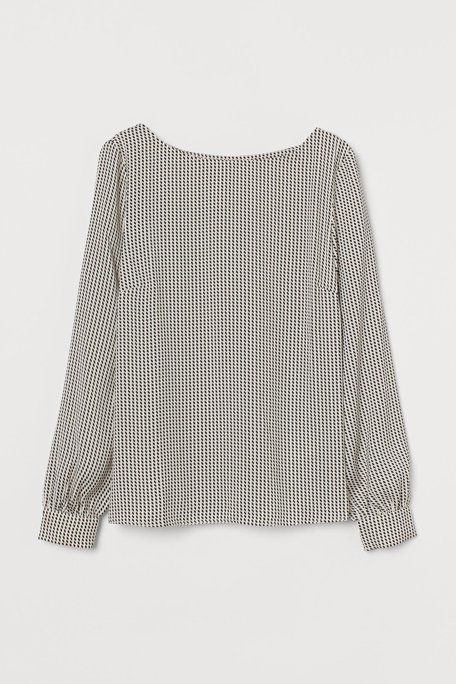 Блуза M Черно-белый (9279222wer)