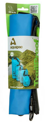 Гермомешок водонепроницаемый AQUAPAC 732 TrailProof Drybag с плечевым ремнем 7 л Blue - фото 2