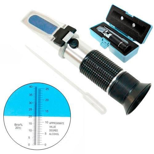 Рефрактометр RZ121 RHW-25DATC для виноробства вина концентрації алкоголю % vol + Brix (313178) - фото 2