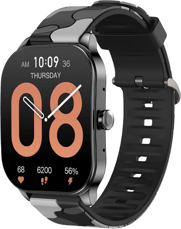 Ремінець Tactic Camouflage для Amazfit Pop 3S/3R Black Grey (34468-53)