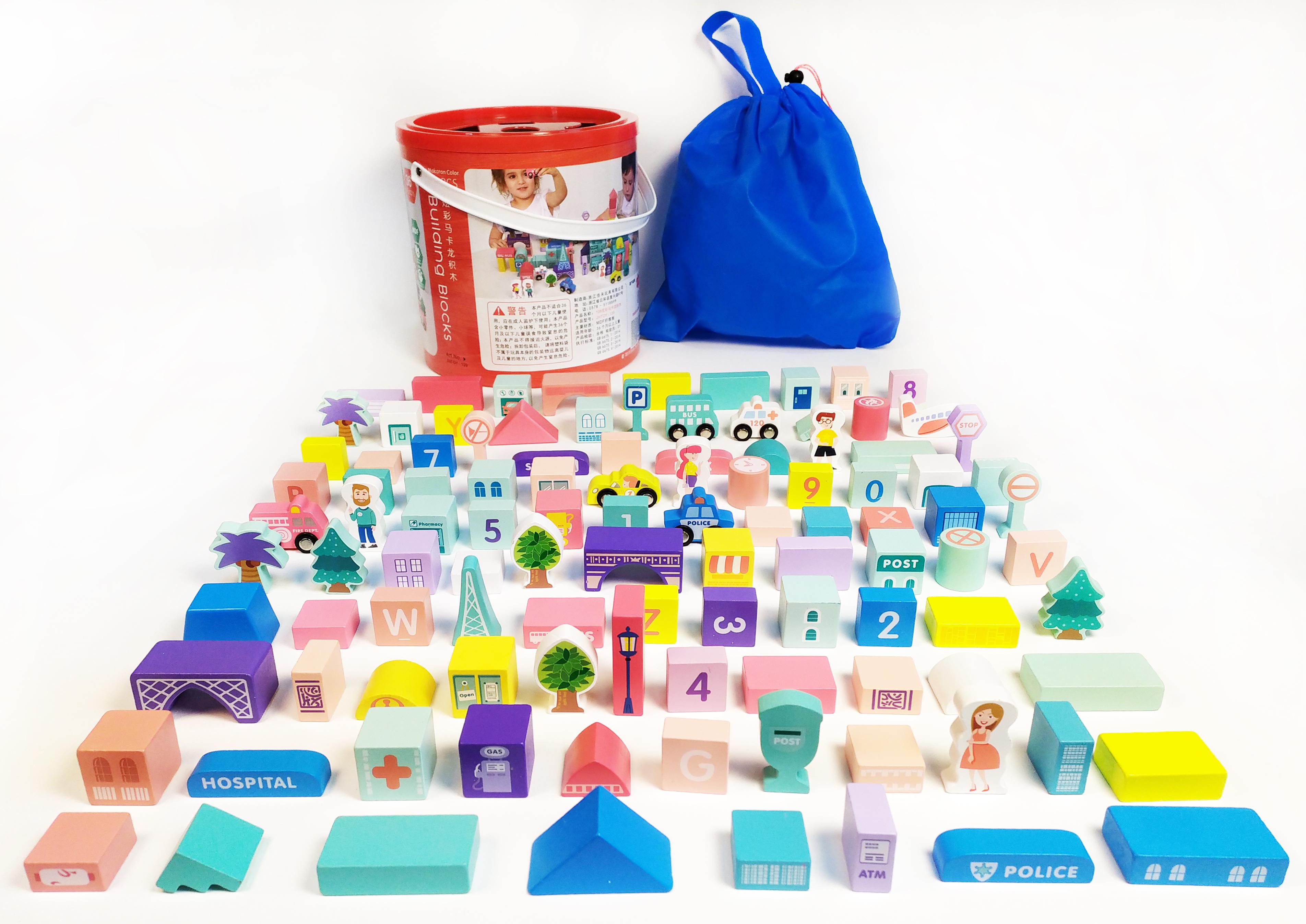 Деревянная развивающая игрушка город 108 пр. - фото 9 Деревянная развивающая игрушка город 108 пр. - фото 9