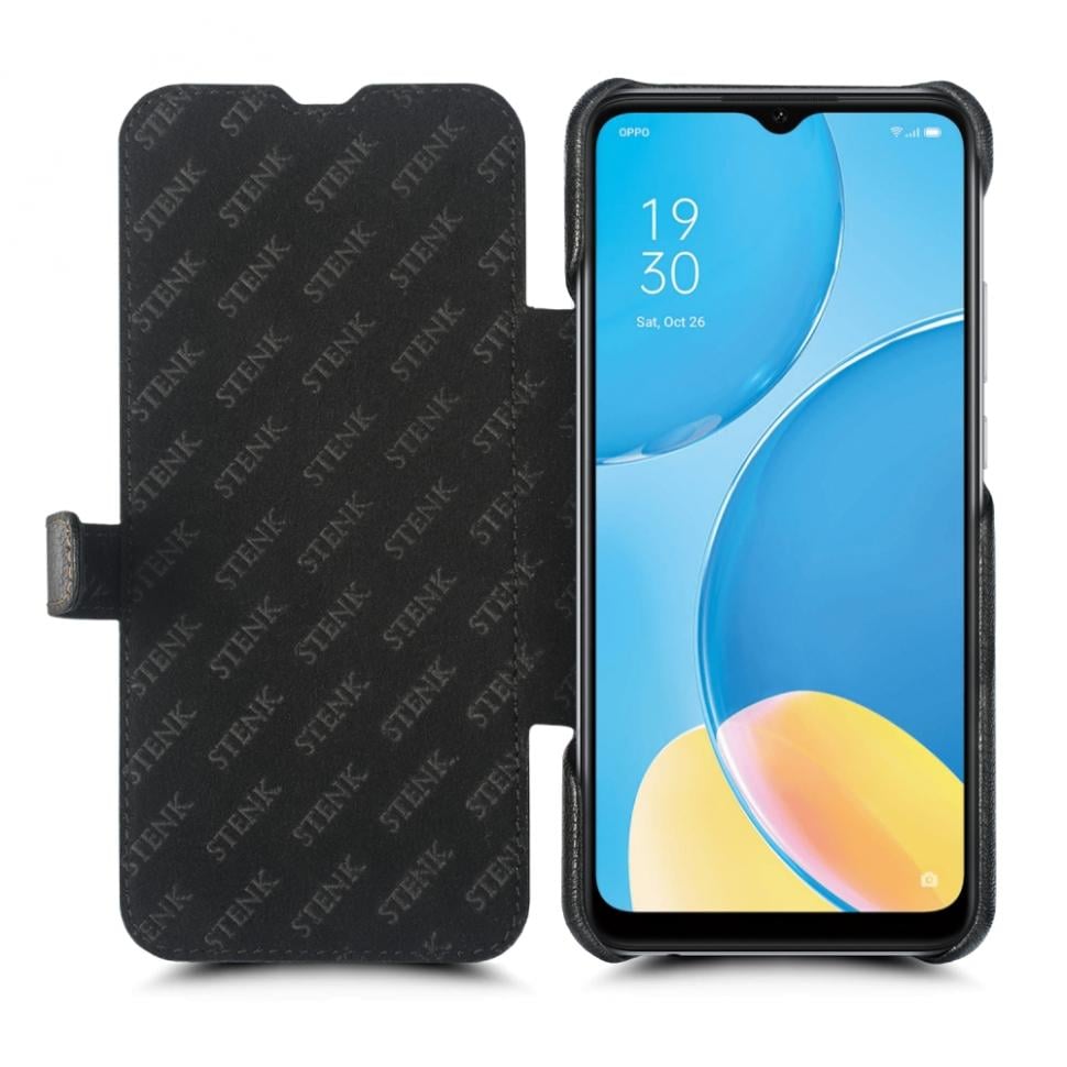 Чехол книжка Stenk Premium для OPPO A15s Черный (68718)