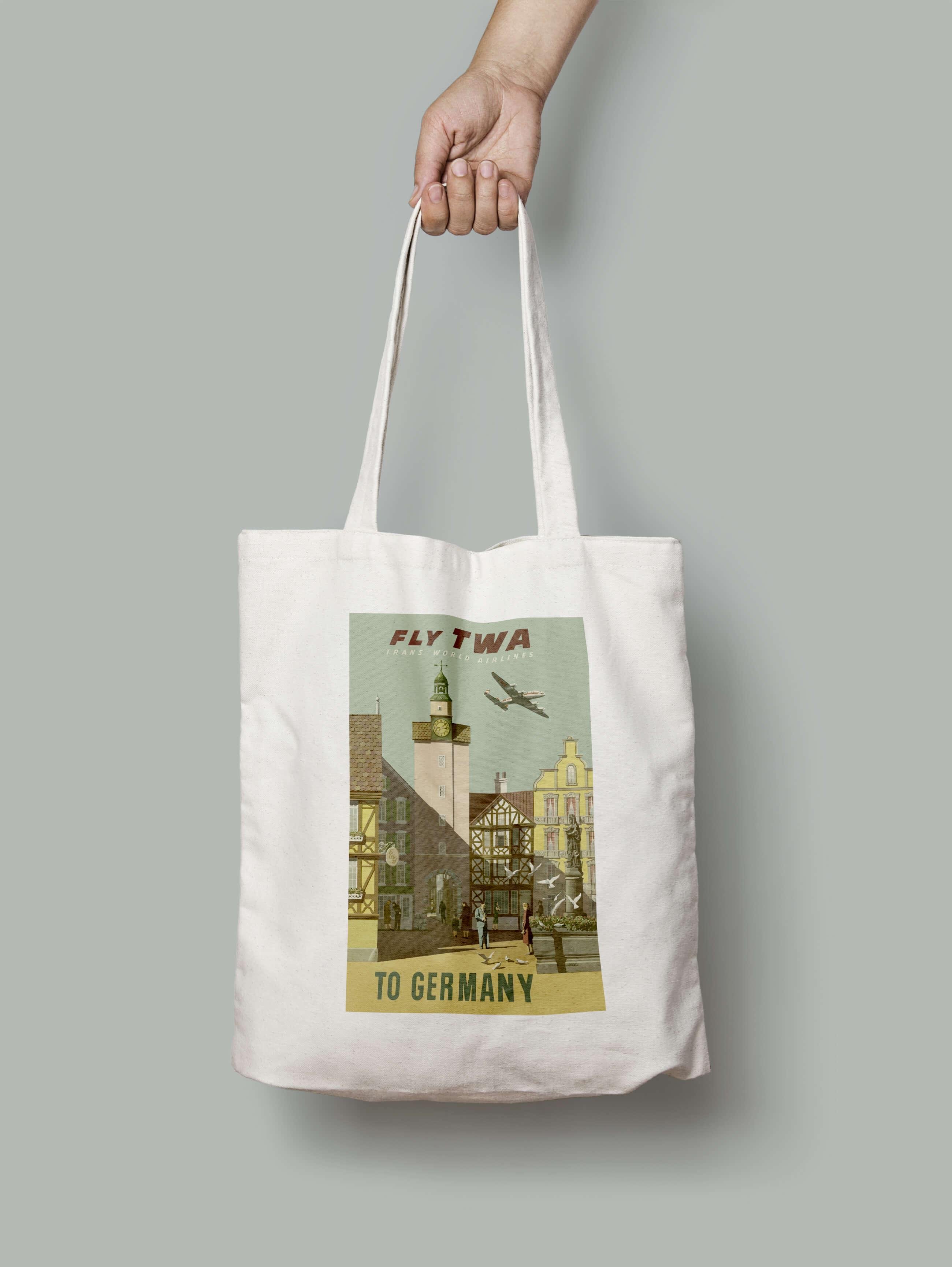 Эко-сумка Летим в Германию шопер (germany_Bag)