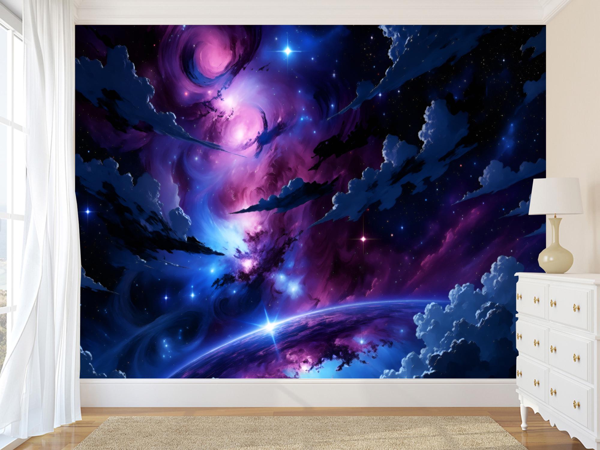 Фотообои флизелиновые Upstream Космический Шторм Света 153х230 см (S5SPC-036/3) - фото 4