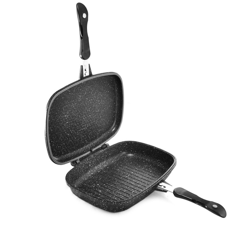 Сковорода для гриля двухсторонняя UNIQUE 5182UN с антипригарным покрытием 32 см (be2892c0)